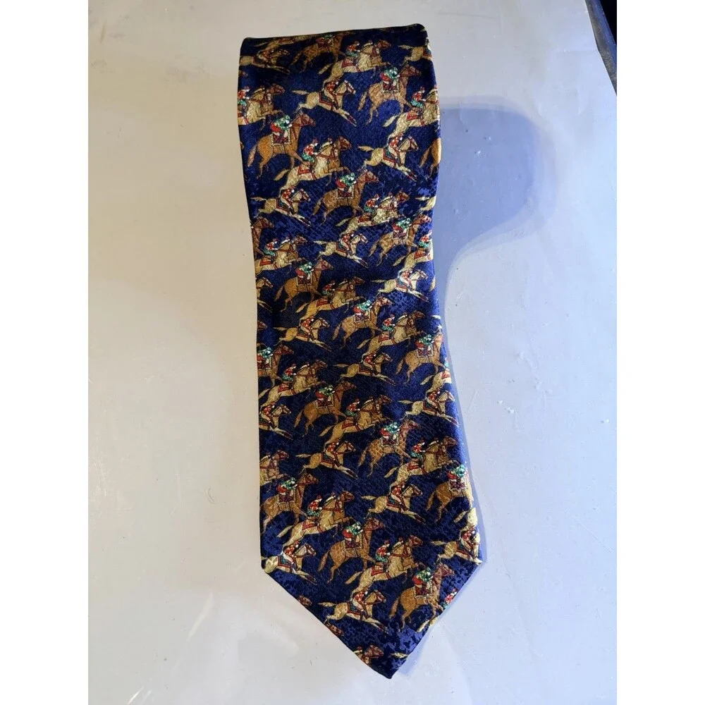 Churchill Collection Silk Tie Equestrian Horse‎ Racing